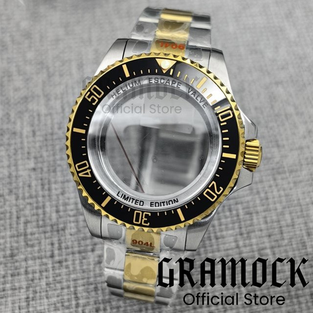 GRAMOCK Armbanduhr Edelstahl, Bicolor, 44 mm, Herren - Bild 1