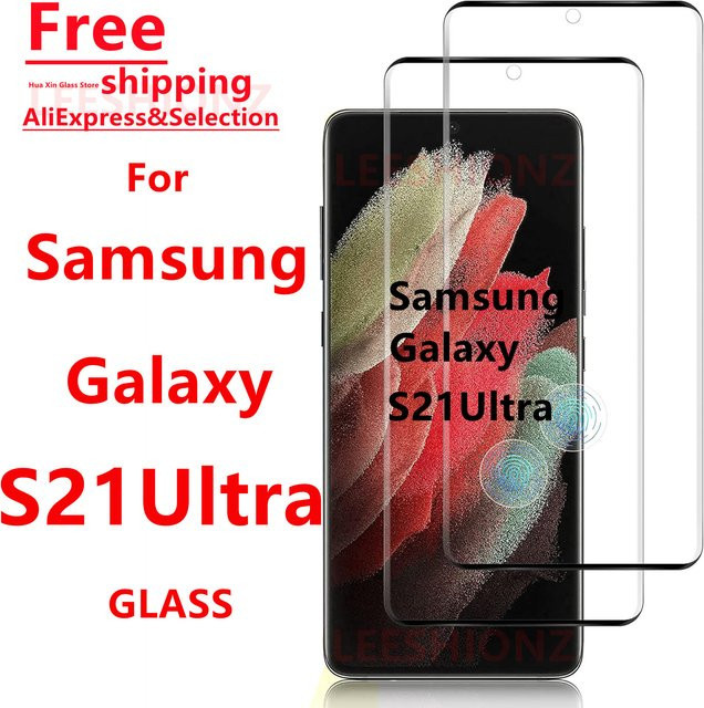 Samsung Galaxy S21 Ultra Displayschutzfolie aus gehärtetem Glas, transparent, 1/4 Stück - Bild 1