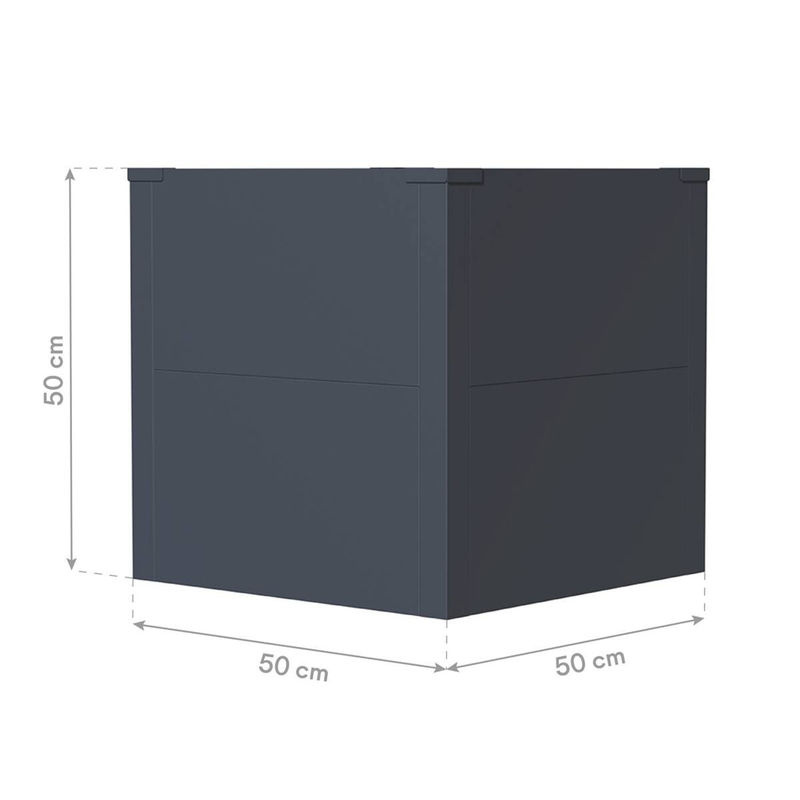 Westmann Metall Pflanzkübel Talus S Anthrazit B/H/L: 50 x 50 x 50 cm - Bild 6