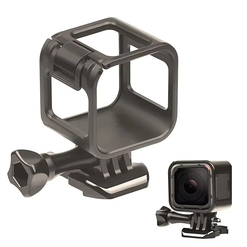 Schutzrahmen-Gehäuse für GoPro Hero 5 Session und Hero 4 Session Action-Kamera in Schwarz mit Halterungsadapter - Bild 2