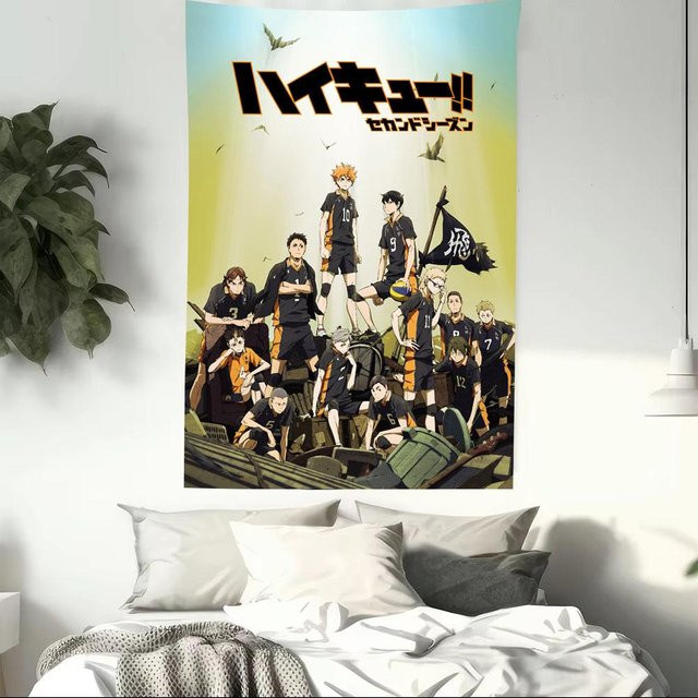 Haikyuu Anime Wandteppich JMG Household Supplies Wanddekoration Mehrfarbig B: 60 cm, H: 40 cm - Bild 1