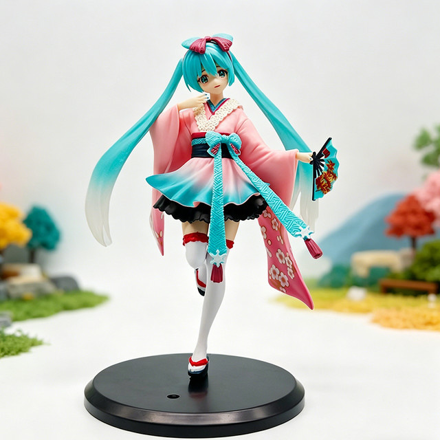 Bandai Hatsune Miku, Actionfigur, Kimono, Mädchen, Kunststoff, Bunt / Mehrfarbig - Bild 1