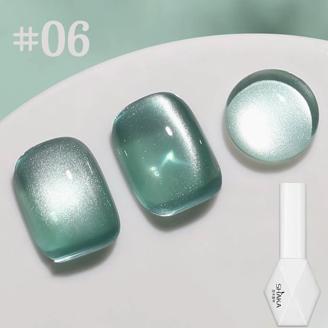 SHAKA Gel-Nagellack, Weiß Mint, Schimmernd - Bild 1