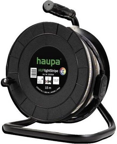 Haupa LED Lichtschlauch Cool White, 180 cm, IP65, schwarz, bruchsicher und verbindbar - Bild 1