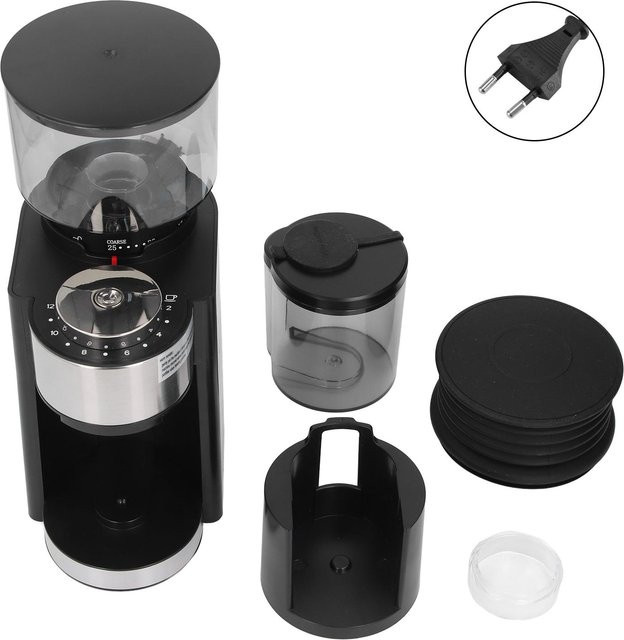 Aimo Elektrische Kaffeemühle mit 150 W und 25 Mahleinstellungen in Grau - Bild 1