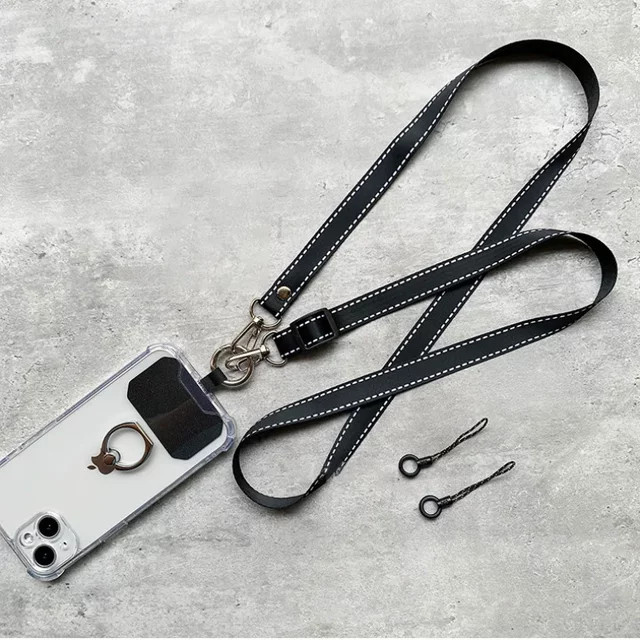 Einfachheit Crossbody Handy Lanyard in Blau mit verstellbarem Halsriemen und Universal-Clip zur Verlustprävention - Bild 1