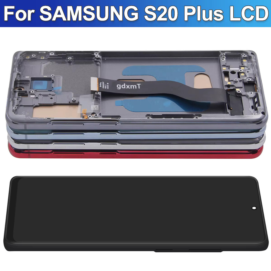 Samsung TFT S20 Plus Display-Baugruppe mit Rahmen für Galaxy S20 Plus S20+ G985F G986F in Multicolour - Bild 2