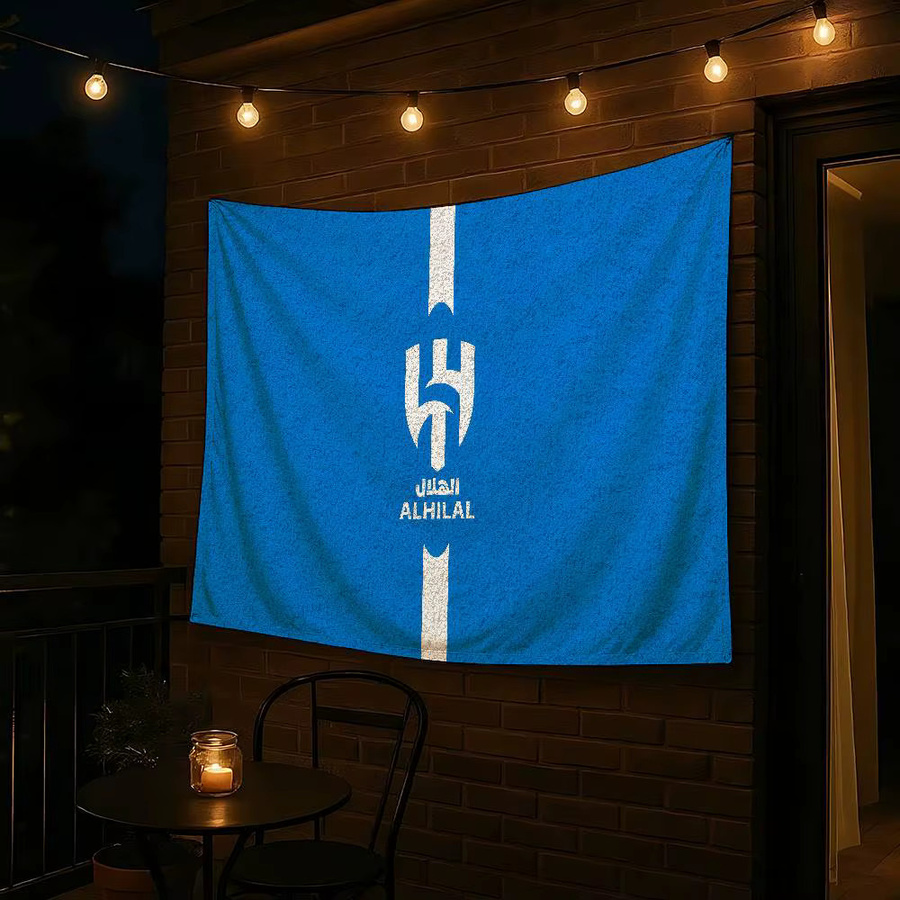 Bilibili Wandteppich als dekorative Flagge in Blau, Rechteckiges Textil-Banner für Heimdekoration und Hintergrundgestaltung - Bild 3