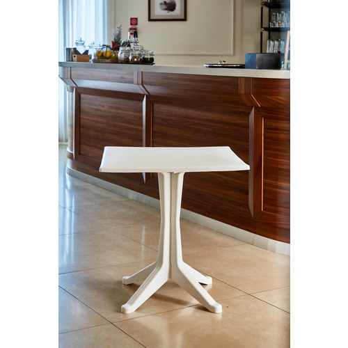 PROGARDEN Bistrotisch Ponente aus Polypropylen in Weiß, B/T: 70 x 70 cm - Bild 2