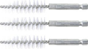 BGS Nylonbürsten-Set 3-teilig mit 15 mm Durchmesser und 6,3 mm Außensechskant Antrieb - Bild 1