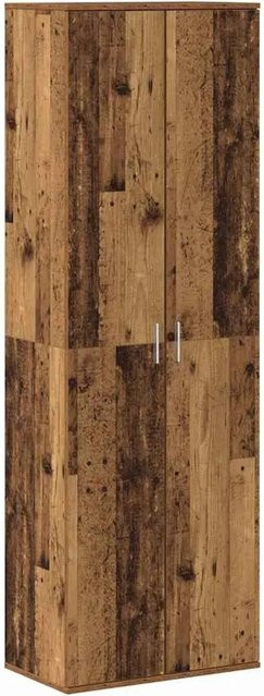 vidaXL Highboard Altholz Braun mit Schwenktüren und Regalböden B/T/H: 60 x 35 x 180 cm - Bild 1