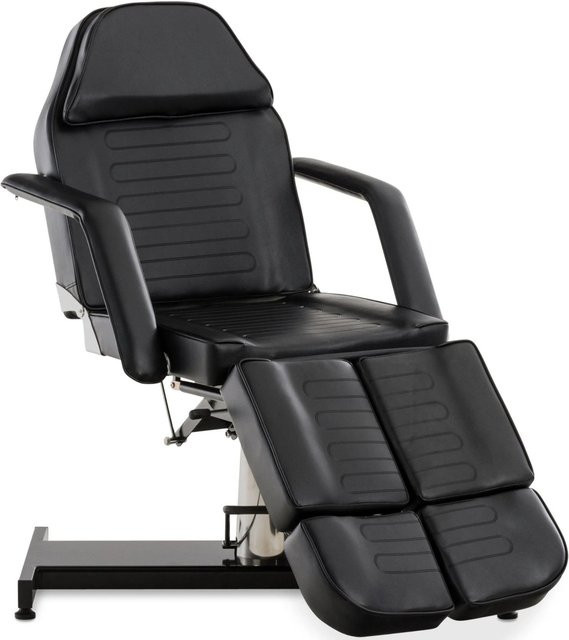 DELUKE Kosmetikliege SOEST Hydraulische Massageliege und Tattooliege aus Kunstleder in Schwarz, B/T/H: 185 x 64 x 125 cm - Bild 1