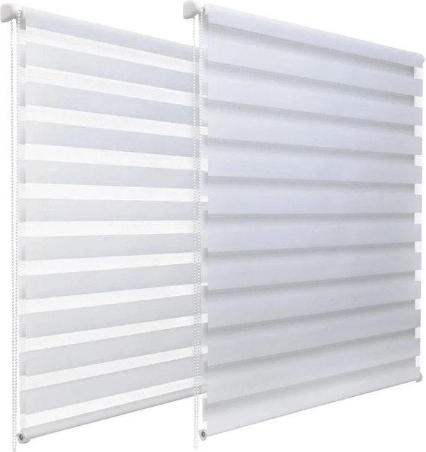 Sol Royal SolDecor DL2 Doppelrollo Day & Night aus Polyester, Farbe: Weiß, B: 60 cm, H: 220 cm - Bild 1