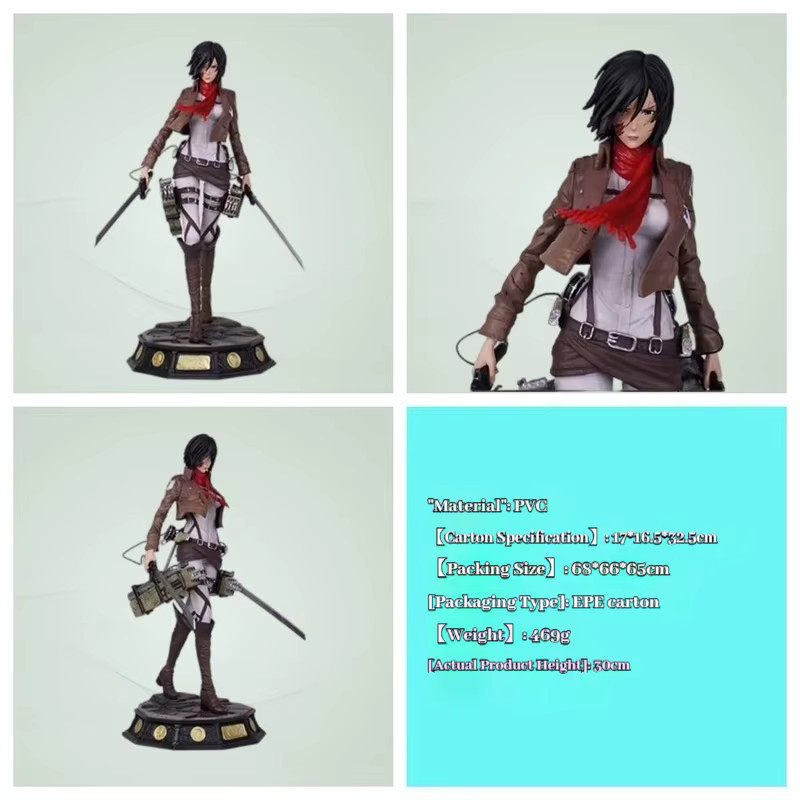 Bandai Attack on Titan Mikasa Ackerman, Einzelfigur, Kunststoff - Bild 2