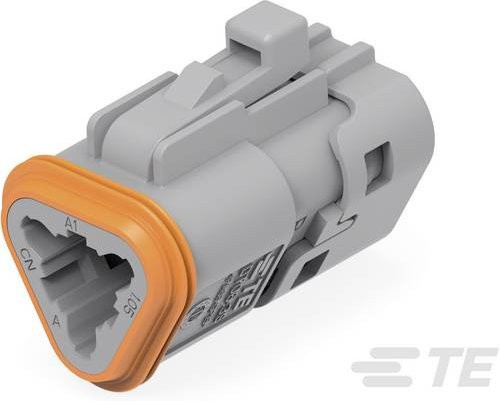 TE Connectivity Leiterplattensteckverbinder Grau, Rastermaß: 8.66 mm, Artikelnummer: 1-2303816-1 - Bild 1