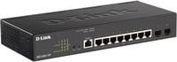 D-Link DGS-2000-10P Managed L3 Switch in Schwarz mit 8 x 10/100/1000 PoE+ Ports und 2 x SFP Ports (65 W) - Bild 1