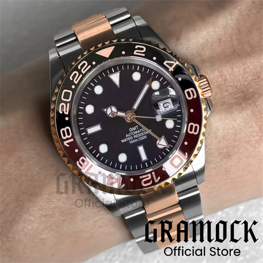 Gramock Armbanduhr, Roségold, Automatik, 40 mm, Edelstahl, Herren - Bild 1