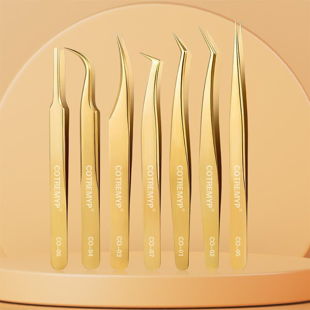 Wimpernpinzette für falsche Wimpernverlängerungen, Unisex - Bild 1