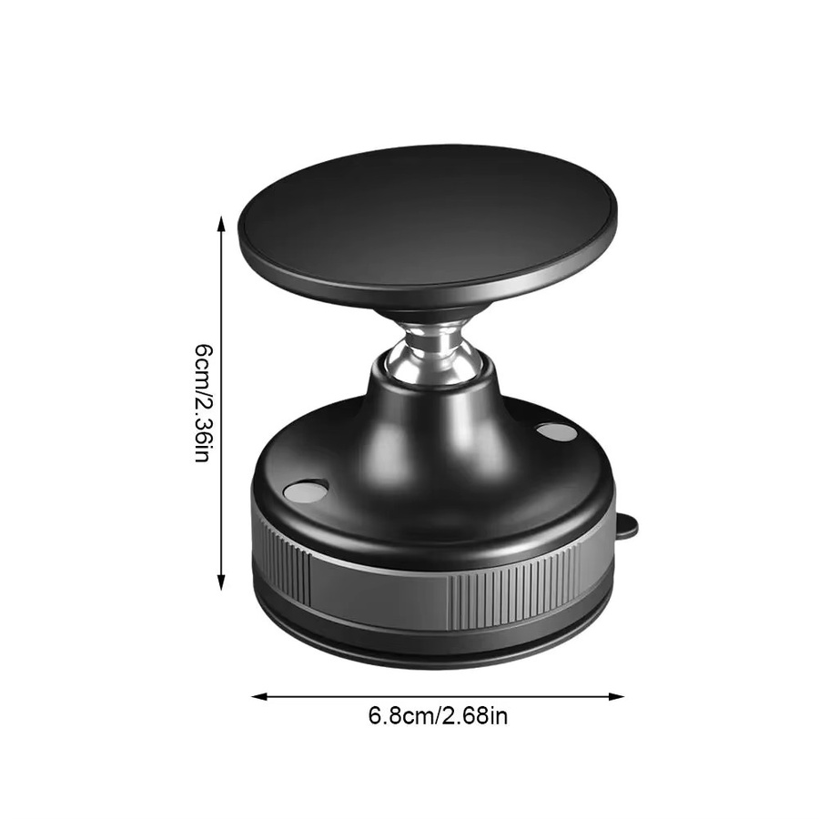Magnetische Vakuum-Saugnapf-Autotelefonhalterung mit 360 Grad Rotation in Schwarz für iPhone 16 15 14 und andere Smartphones - Bild 6