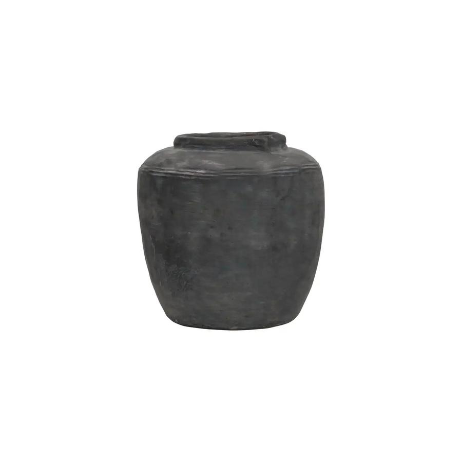 House Doctor Vase Rustik in Betonoptik, Grau/Anthrazit, Höhe: 31 cm - Bild 1