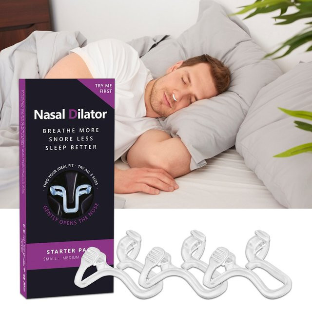SUOLAER Anti-Schnarch-Nasenklammer aus Silikon, Unisex - Bild 1