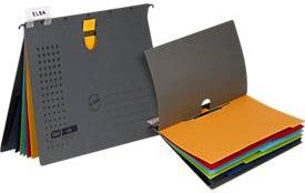 ELBA chic ULTIMATE Organisationshefter DIN A4 mit Sichtreitern, mehrfarbig, 3 Stück, B: 31,8 cm, T: 6 cm, H: 25,5 cm - Bild 1