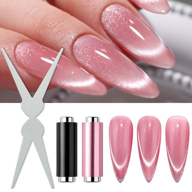 Full Beauty Cat Eye Nagel Magnet Set, Schimmernd, 2 Stück - Bild 1
