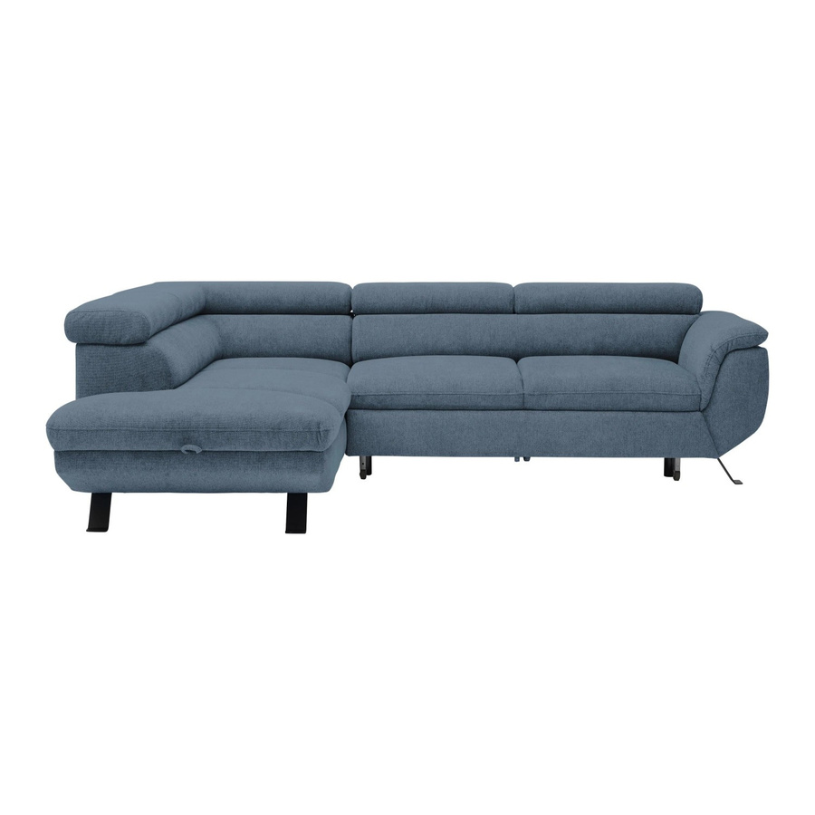 Mömax Ecksofa Raven in Royalblau mit verstellbarer Kopfstütze und Lift-up-Sitzfunktion - Bild 2