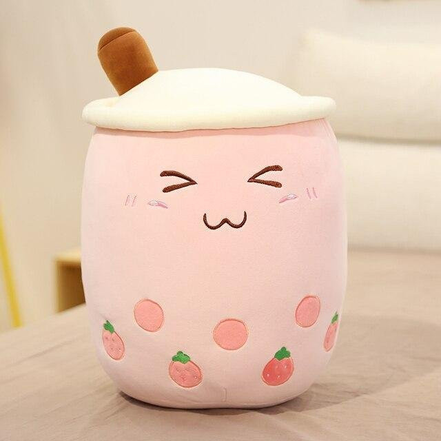 Binchi Keji Travel Bubble Tea Cup Plüsch Spielzeug, rosa, ab 12 Jahren - Bild 1