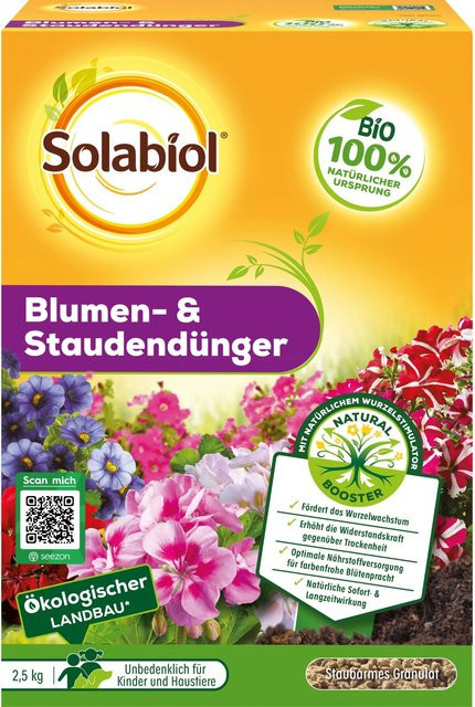 Solabiol Bio Blumen- und Staudendünger, 2,5 kg - Bild 1