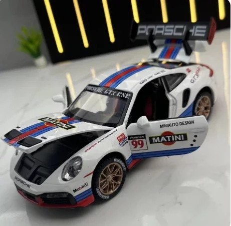 Hottoy Porsche 911 997 GT3 RSR Modellauto 1:32 Metall - Bild 1