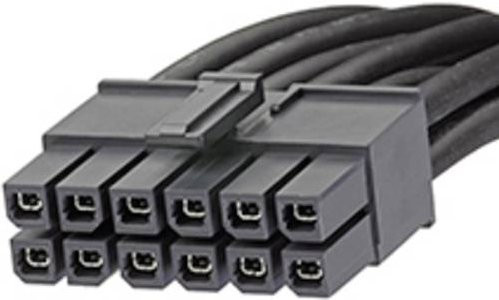 Molex Stiftgehäuse-Kabel 451361210 in Schwarz - Bild 1