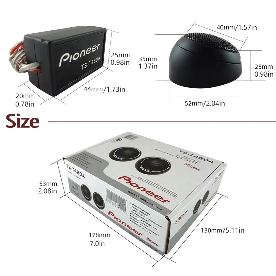 Q-PERTORS Car-Audio Hochtöner in Schwarz mit 300 W und Seidenmembran für dein Auto-Stereo-System - Bild 4