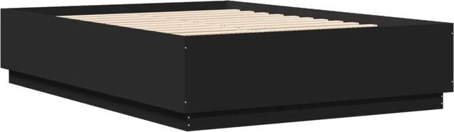 vidaXL Bettgestell modern in Schwarz aus Holzwerkstoff B: 153 cm, H: 40 cm, T: 203 cm - Bild 1
