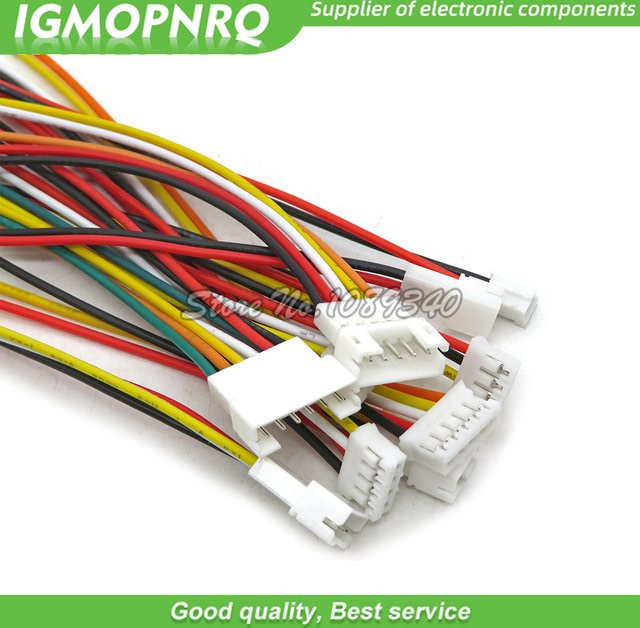 PH 2,0mm Stecker mit Kabel in den Varianten 2-polig bis 6-polig, Länge: 20 cm - Bild 1