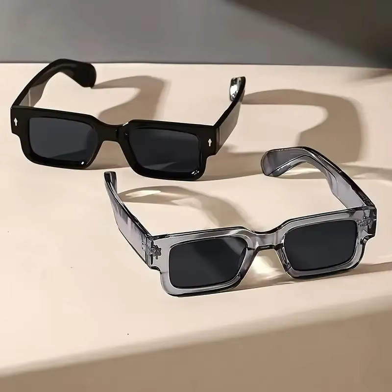 CAIPAI Korrektionsbrille, Herren, Vollrand, quadratisch, Schwarz, Grau, Kunststoff - Bild 2