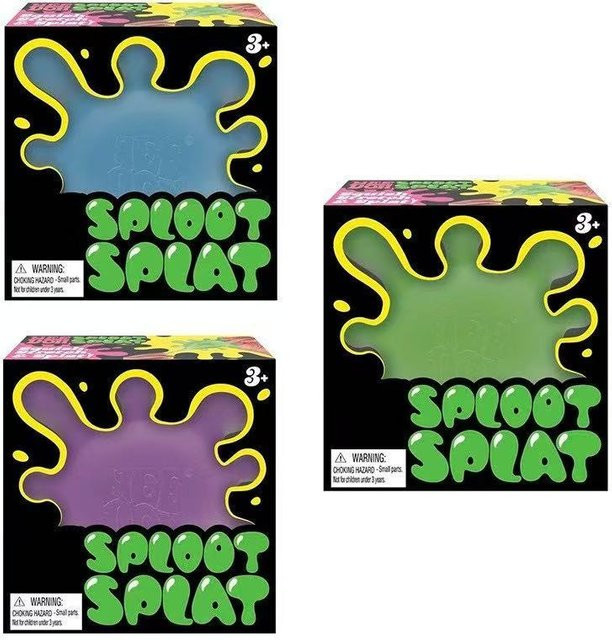 Binchi Fitness Sploot Splat Quetschball, Stressball, Weiches TPR Splat-förmiges Quetschspielzeug - Bild 1