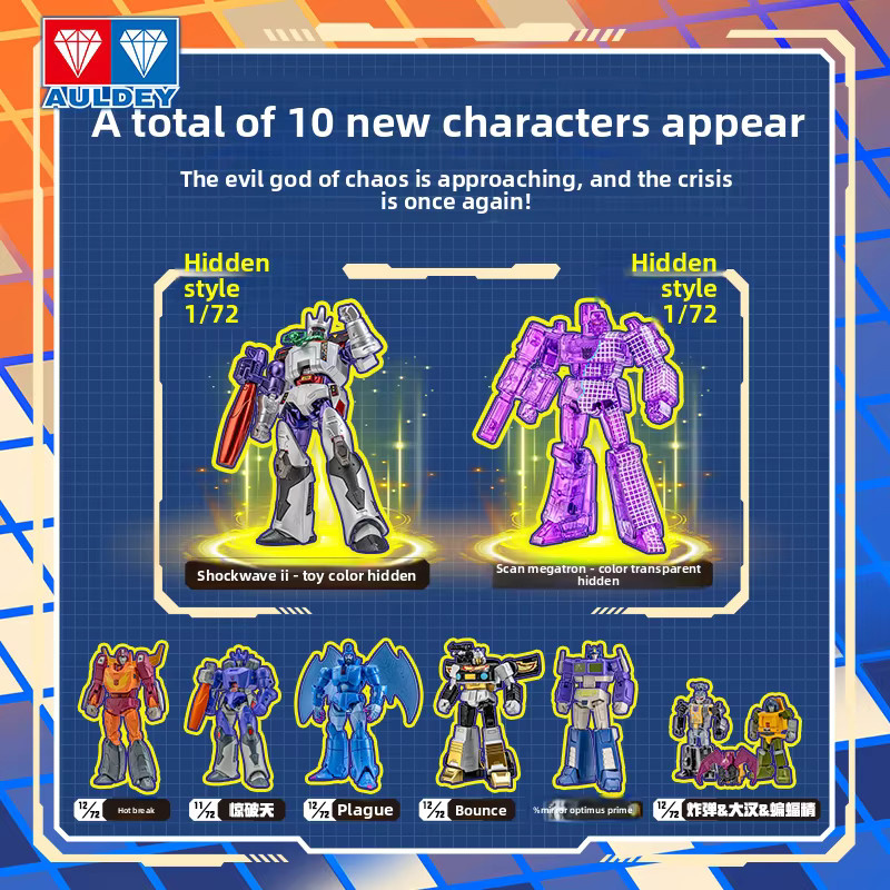 Auldey Transformers Megatron Figur, transparent - Bild 2