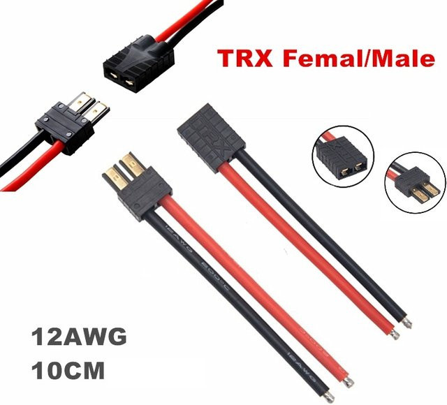 PYLRC TRX-Stecker Männlich-Weiblich Verbinder, Silikon, Rot - Bild 1