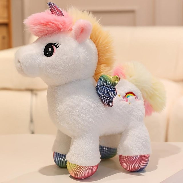 Fashnics Regenbogenpony Einhorn, Plüschtier, Weiß, Bunt / Mehrfarbig, ab 14 Jahren - Bild 1