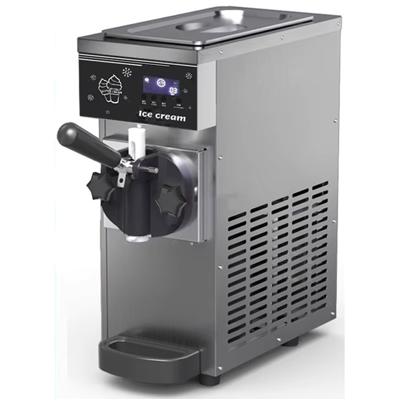 LZHZXY Kommerzielle Stand-Eismaschine in Orange aus Edelstahl für Eisbecher und Milchtee-Desserts - Bild 3