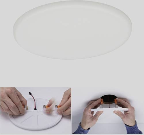 Paulmann Veluna VariFit LED-Einbauleuchte Panel, weiss, Breite: 18,5 cm - Bild 1