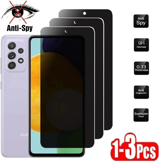 Sichtschutz Panzerglas aus gehärtetem Glas für Xiaomi Redmi 7 Y3 9C 9A NFC 9I 9AT A1 Plus Note 7 S Pro Anti-Spy - Bild 1