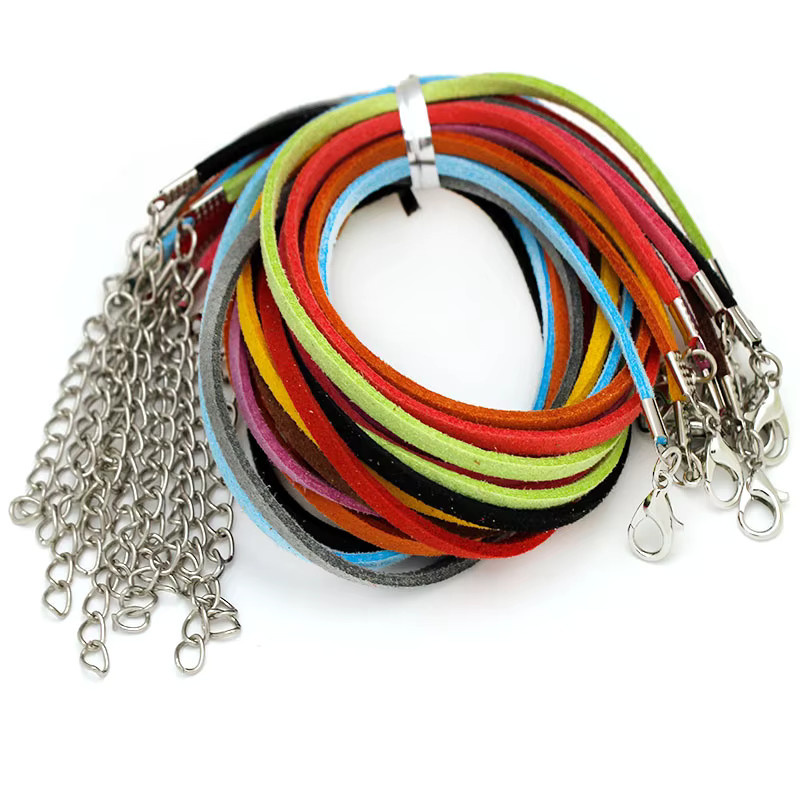 AUSHIYA Halskette Wildleder Seilschnur, 45 + 5 cm, Damen - Bild 3