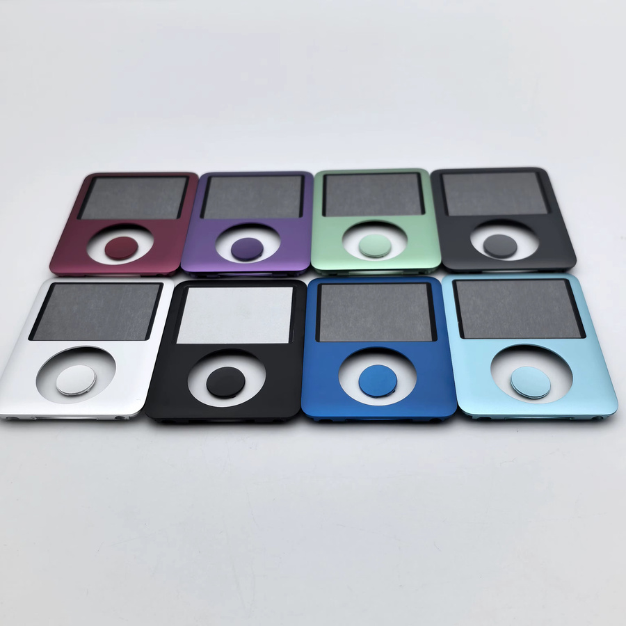 Apple Ersatz Gehäuseabdeckung für iPod Nano 3. Generation A1236 mit Knopf und Sichtfenster in Schwarz und Multicolour - Bild 3