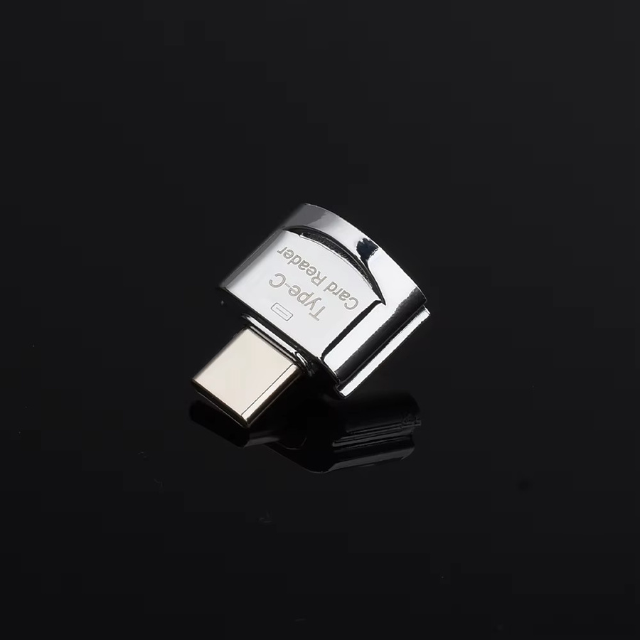 JASTER USB-C TF Adapter Kartenleser aus Metall in Silber für schnellen Datentransfer von Speicherkarten - Bild 4