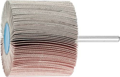 PFERD Korund Fächerschleifer A320 für Feinschliff und Finish, Durchmesser: 60 mm, Breite: 50 mm, Schaft-Durchmesser: 6 mm, 10 Stück, Multicolor - Bild 1
