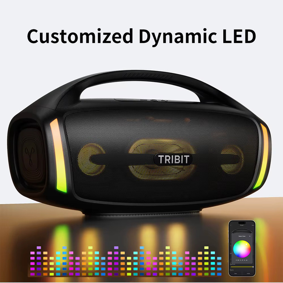 Tribit StormBox Blast 2 Bluetooth-Lautsprecher in Schwarz mit 200W Leistung, Subwoofer, IP67 Wasserdichtigkeit und 30 Stunden Spielzeit - Bild 7