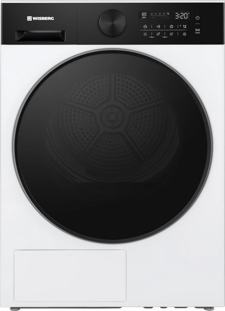 Wisberg WBDR5AW8ML CondenserClean Wärmepumpentrockner mit App-Steuerung, Selbstreinigung und Dampfprogrammen, Weiß - Bild 1