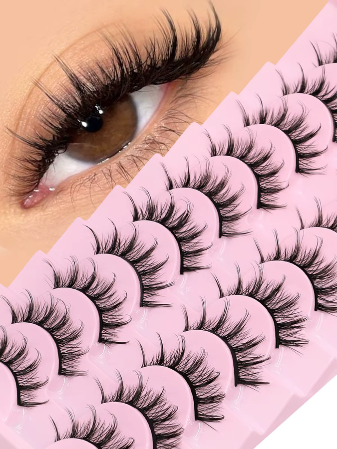 Lasvirey Manga-Wimpern, 3D-Faux-Nerzwimpern, Unisex - Bild 3
